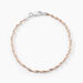 Bracelet Abie Torsade Argent Bicolore - Bracelets chaîne Femme | Histoire d’Or