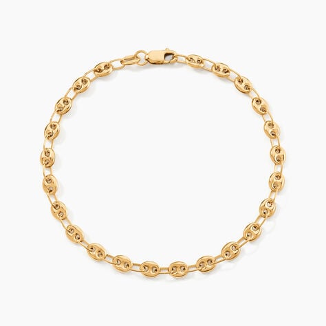 Bracelet Dami Maille Grain De Cafe Or Jaune - Bracelets chaîne Femme | Histoire d’Or