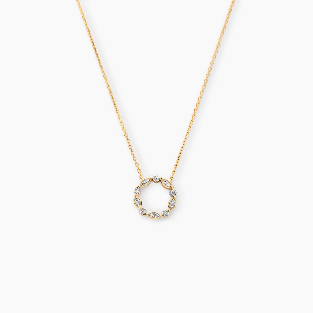 Collier Gianpaolo Or Jaune Diamant - Colliers Femme | Histoire d’Or