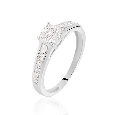 Bague Celia Or Blanc Diamant - Bagues avec pierre Femme | Histoire d’Or