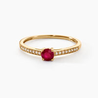 Bague Hardy Or Jaune Rubis Diamant
