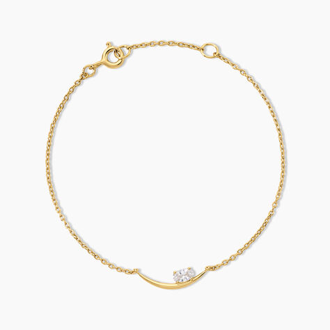 Bracelet Sunset Riviera Argent Dor&eacute; A L'Or 750/1000 Oxyde De Zirconium - Bracelets Femme | Histoire d&rsquo;Or