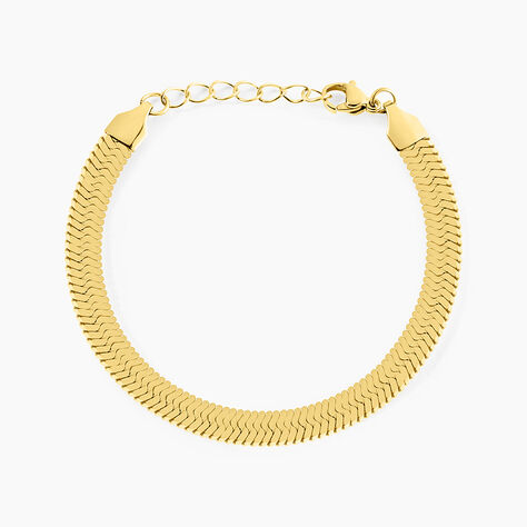 Bracelet Hera Melitta Acier Dor&eacute; - Bracelets cha&icirc;ne Femme | Histoire d&rsquo;Or