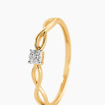 Bague Farila Or Jaune Diamant - Bagues solitaires Femme | Histoire d&rsquo;Or