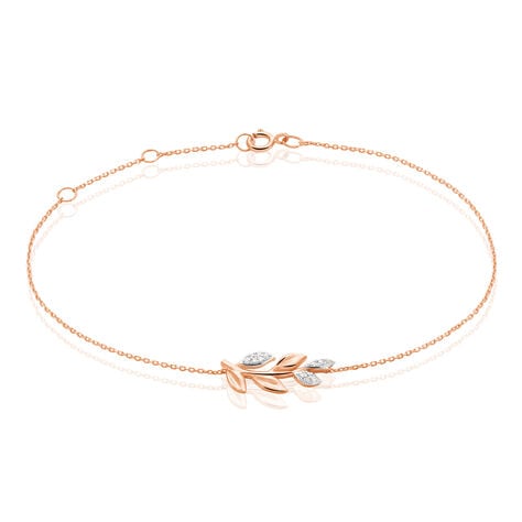 Bracelet Emelyne Or Rose Diamant - Bracelets Femme | Histoire d&rsquo;Or
