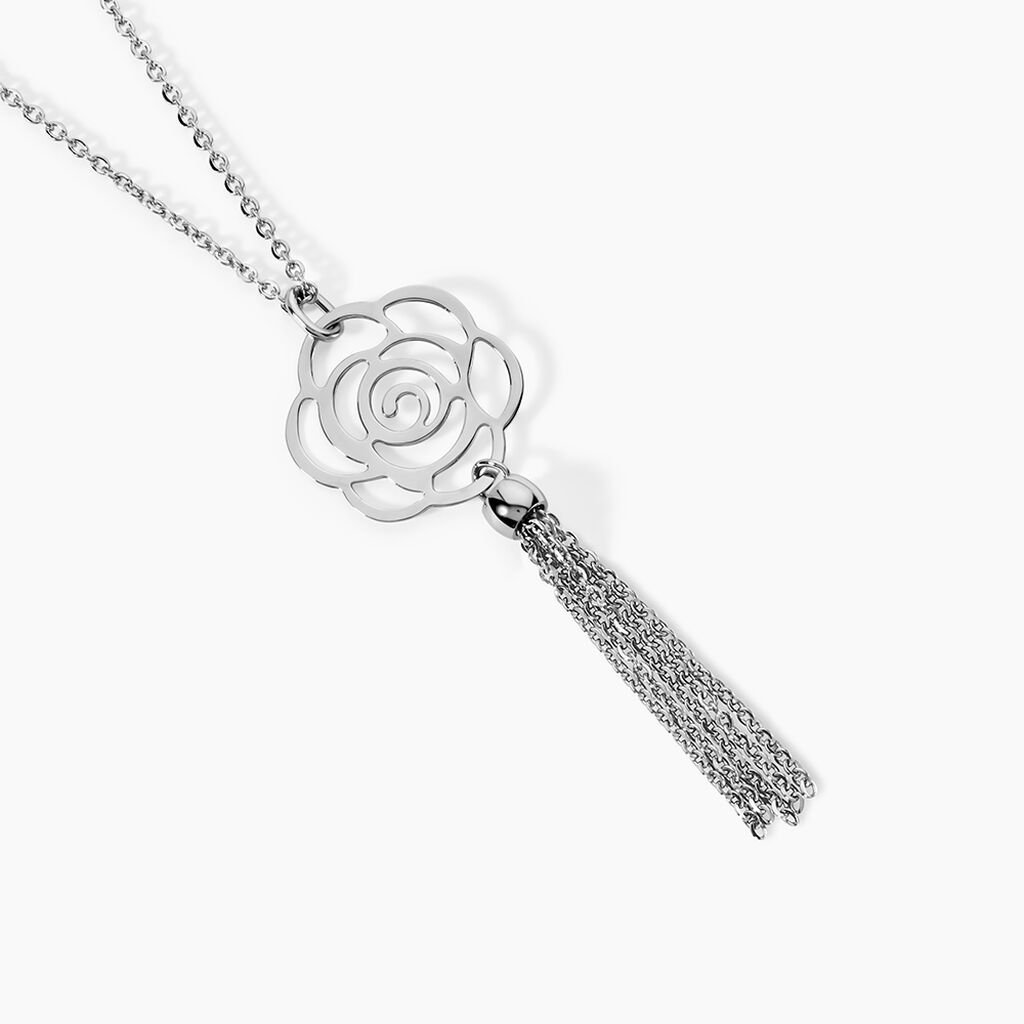 Collier Meissanae Acier Blanc - Sautoirs Femme | Histoire d&rsquo;Or