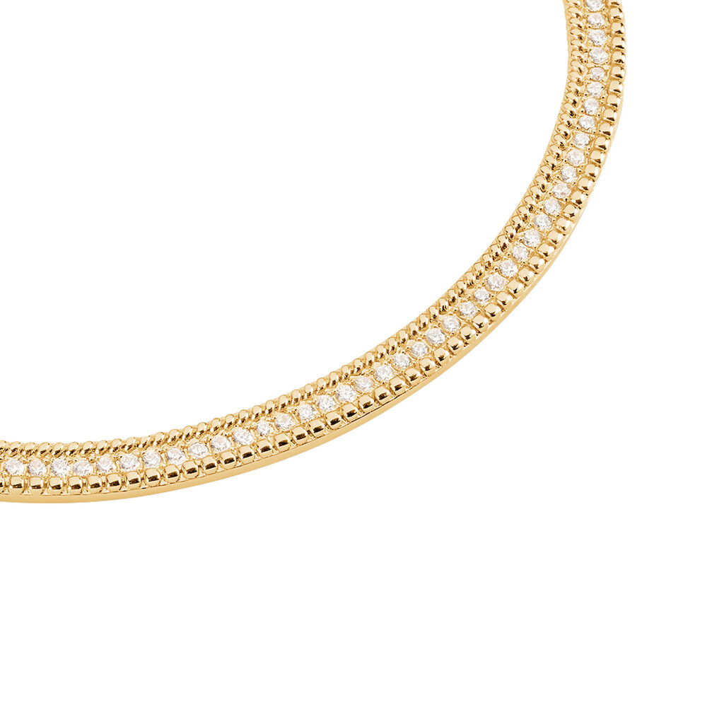 Collier Marie-baptistine Plaqué Or Jaune Oxyde De Zirconium - Colliers Femme | Histoire d’Or