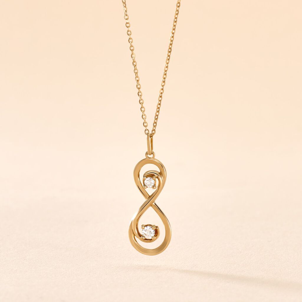 Collier Ademar Or Jaune Oxyde De Zirconium - Colliers Femme | Histoire d’Or