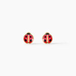 Boucles D'Oreilles Puces Lea Argent Dor&eacute; A L'Or 750/1000 - Boucles d'oreilles fantaisie Enfant | Histoire d&rsquo;Or
