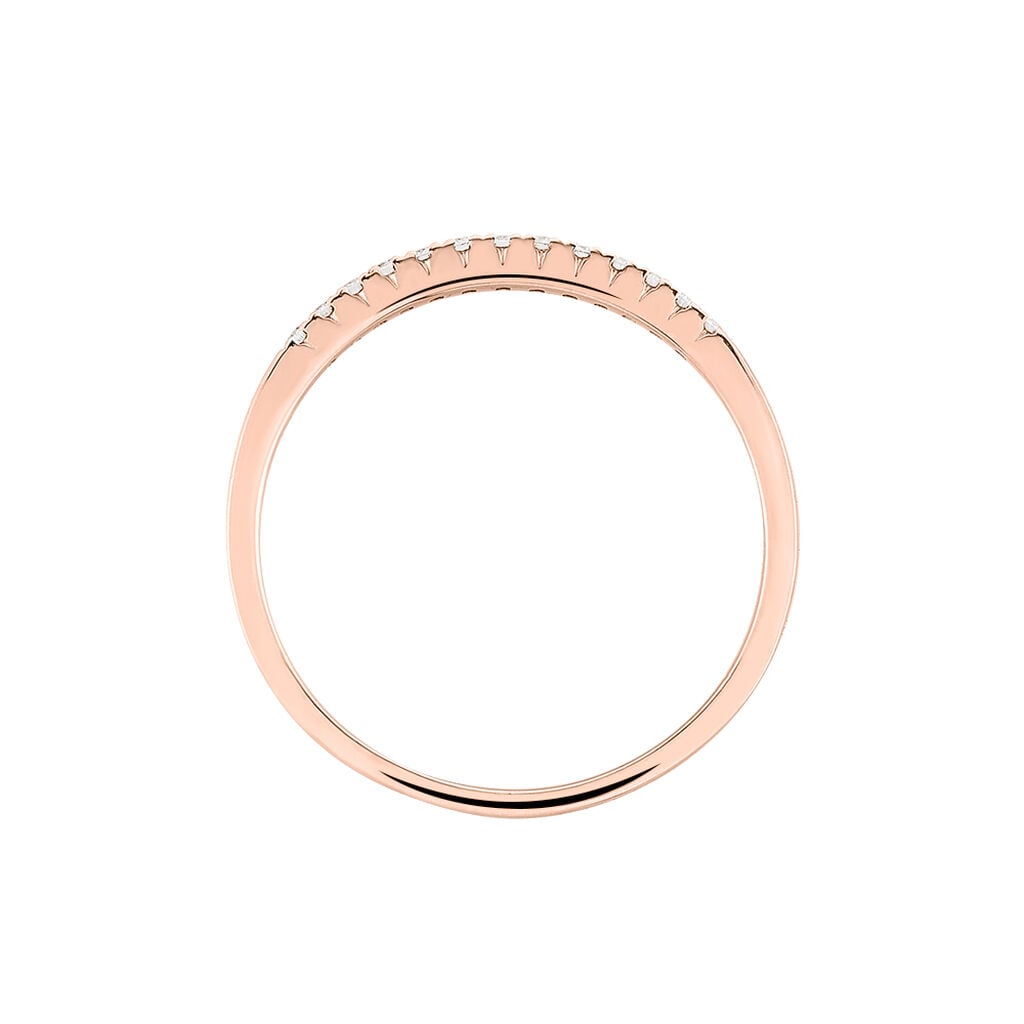 Alliance Pristina Or Rose Diamant - Bijoux Femme | Histoire d&rsquo;Or