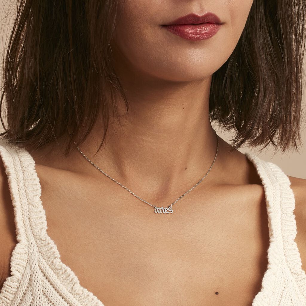 Collier Argent Blanc Astro - Colliers Zodiaque Femme | Histoire d’Or