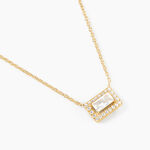 Collier Laurine Argent Jaune Oxyde De Zirconium - Colliers fantaisie Femme | Histoire d&rsquo;Or