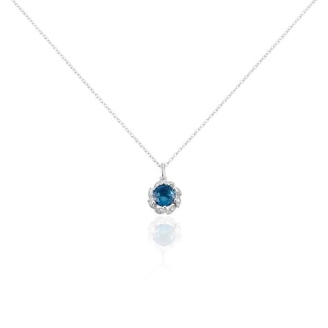 Collier Argent Blanc Clover Verre Oxydes De Zirconium - Colliers fantaisie Femme | Histoire d&rsquo;Or