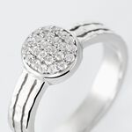 Bague Argent Blanc Cayley Oxydes De Zirconium - Bagues avec pierre Femme | Histoire d&rsquo;Or