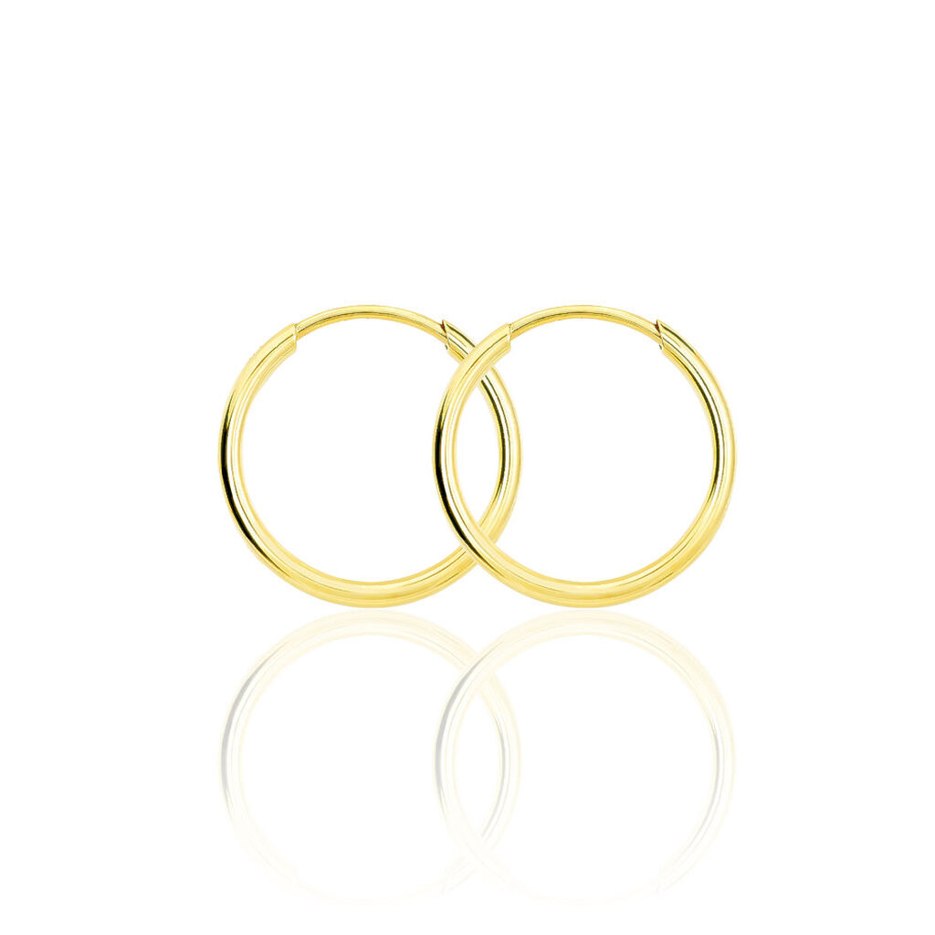 Créoles Dominae Or Jaune - Boucles d'oreilles créoles Femme | Histoire d’Or
