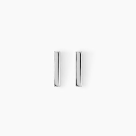 Boucles D'oreilles Puces Birati Argent Blanc - Boucles d'oreilles fantaisie Femme | Histoire d’Or