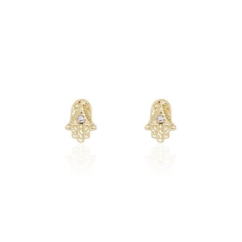 Boucles D'oreilles Puces Stijn Oxydes De Zirconium - Boucles d'oreilles fantaisie Femme | Histoire d’Or