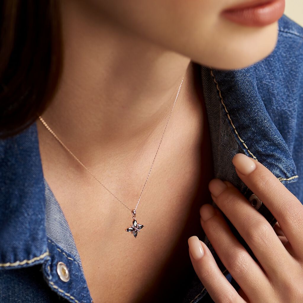 Collier Anabele Or Rose Topaze Oxyde - Colliers Femme | Histoire d’Or