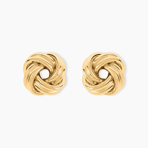 Boucles D'Oreilles Puces Gawain Or Jaune - Clous d'oreilles Femme | Histoire d&rsquo;Or