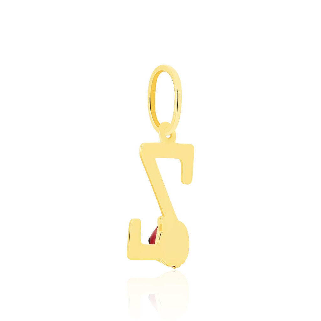 Pendentif Helidie Coccinelle Lettre Or Jaune - Pendentifs Enfant | Histoire d’Or