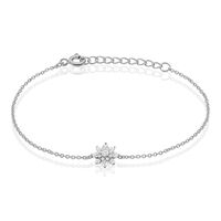 Bracelet Lorraine Argent Blanc Oxyde De Zirconium