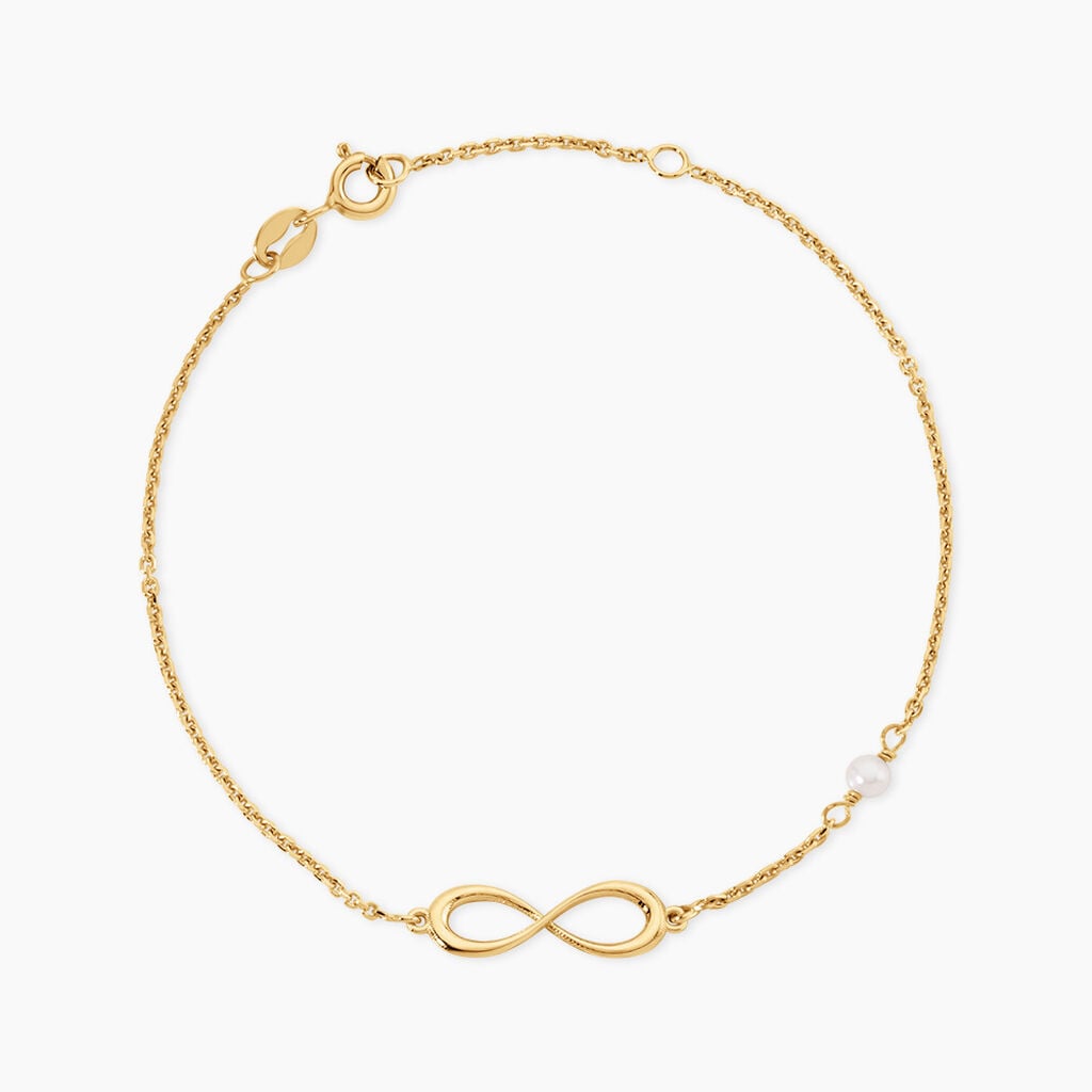 Bracelet Illenia Argent Dor&eacute; A L'Or 750/1000 Perle De Culture - Bracelets  | Histoire d&rsquo;Or