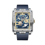 Montre Montignac Square Bleu - Montres Homme | Histoire d&rsquo;Or