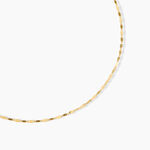 Collier Camelie Argent Dor&eacute; A L'Or 750/1000 - Bijoux sans pierre Femme | Histoire d&rsquo;Or