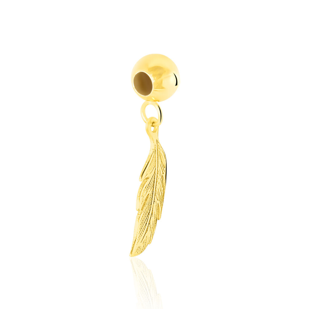 Charms Hedy Or Jaune - Pendentifs Plume Femme | Histoire d’Or