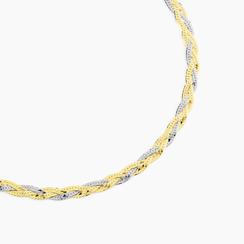 Collier Elae Argent Bicolore - Chaines Femme | Histoire d&rsquo;Or