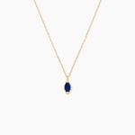 Collier Lucky Gems Or Jaune Lapis Lazuli Oxyde De Zirconium - F&ecirc;te des m&egrave;res Femme | Histoire d&rsquo;Or