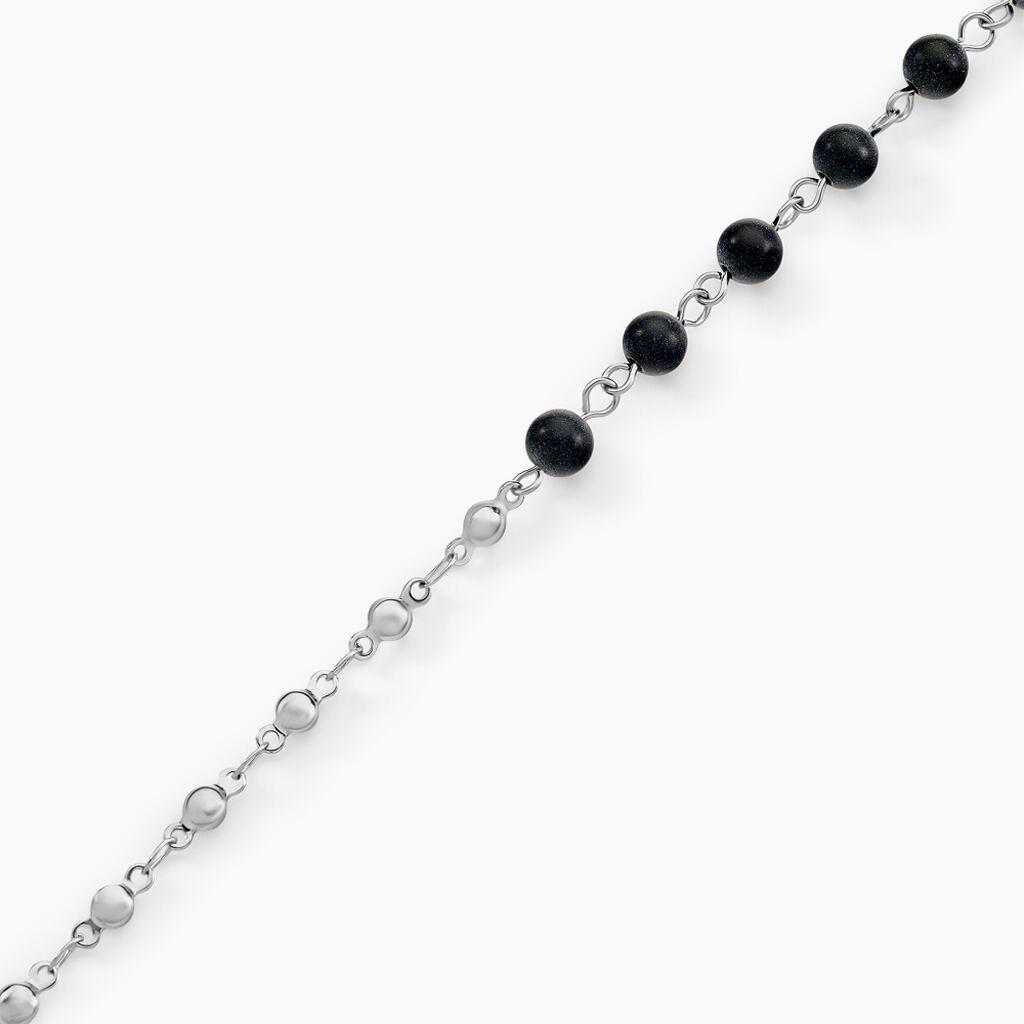 Bracelet Maximus Acier Blanc Onyx - Bracelets Homme | Histoire d’Or