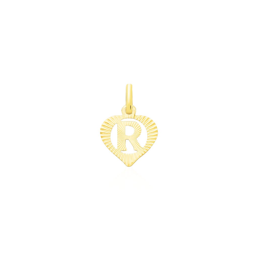 Pendentif Eudocie Coeur Lettre Or Jaune - Pendentifs Famille | Histoire d’Or