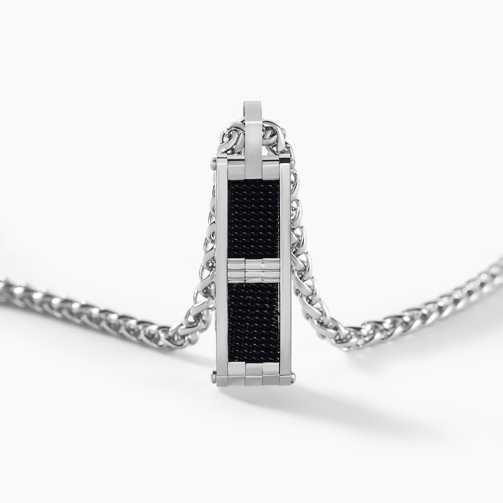 Collier Messy Acier Blanc - Colliers fantaisie Homme | Histoire d’Or