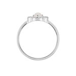 Bague Dally Argent Blanc Quartz Oxyde De Zirconium - Bagues solitaires Femme | Histoire d&rsquo;Or