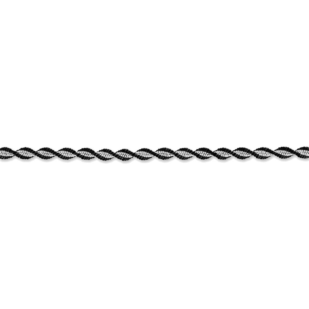 Bracelet Abie Torsade Argent Bicolore - Bracelets chaîne Femme | Histoire d’Or