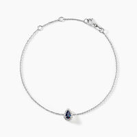 Bracelet Juliettina Or Blanc Saphir Et Diamant