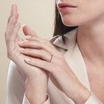 Bague Solitaire Plaqu&eacute; Or Jaune Eulia Oxyde De Zirconium - Bagues solitaires Femme | Histoire d&rsquo;Or