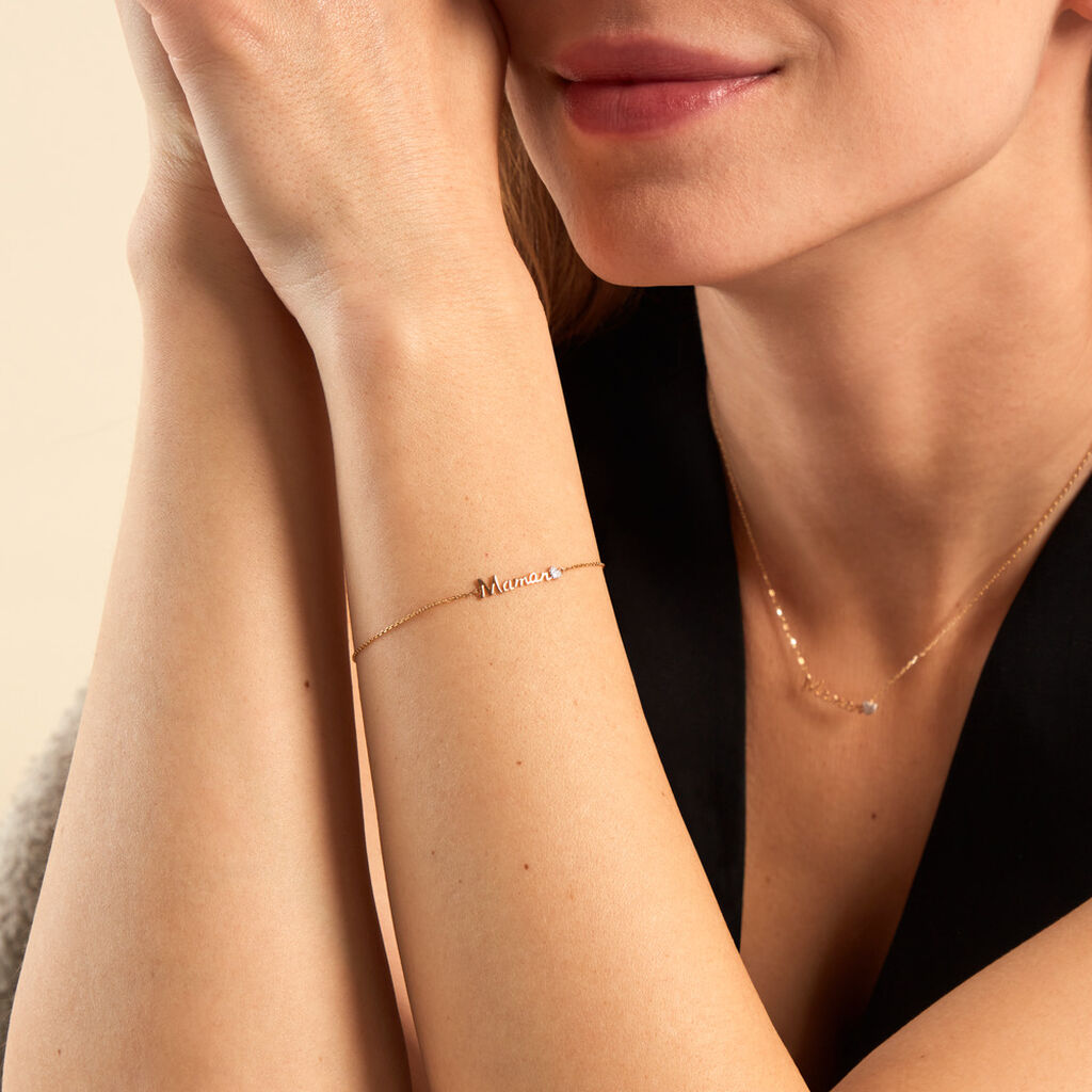 Bracelet Mihangel Or Jaune Diamant - Bracelets Femme | Histoire d’Or