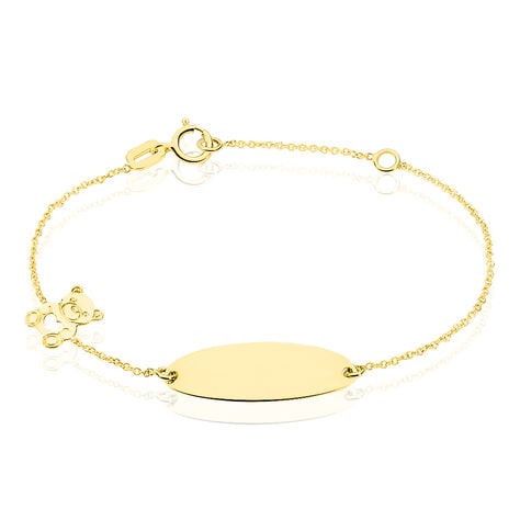 Bracelet Identité Gaspardine Maille Forçat Or Jaune - Bracelets Communion Enfant | Histoire d’Or