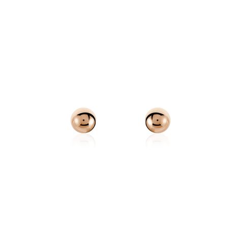 Boucles D'oreilles Puces Or Rose Fidelia - Clous d'oreilles Femme | Histoire d’Or