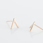 Boucles D'oreilles Puces Celene Or Rose - Clous d'oreilles Femme | Histoire d&rsquo;Or