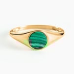 Chevali&egrave;re Kenith Or Jaune Malachite - Bagues solitaires Famille | Histoire d&rsquo;Or