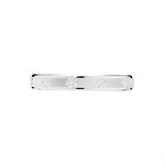 Alliance Pricilia Ruban Plat Or Blanc - Alliances Unisex | Histoire d&rsquo;Or