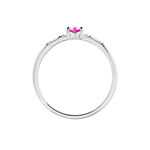 Bague Gemmie Argent Blanc Oxyde De Zirconium - Bagues solitaires Femme | Histoire d&rsquo;Or