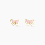 Boucles D'oreilles Puces Krystyn Or Jaune - Clous d'oreilles Enfant | Histoire d&rsquo;Or