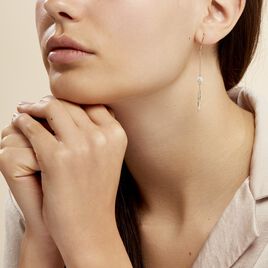 Boucles D'oreilles Pendantes Powoo Or Jaune Strass - Boucles d'oreilles pendantes Femme | Histoire d’Or