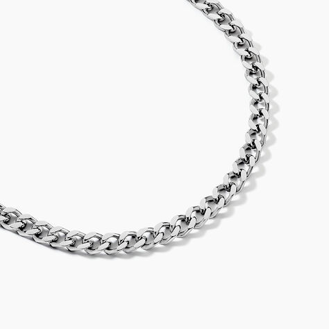 Collier Daniel Acier Blanc - Colliers fantaisie Homme | Histoire d’Or