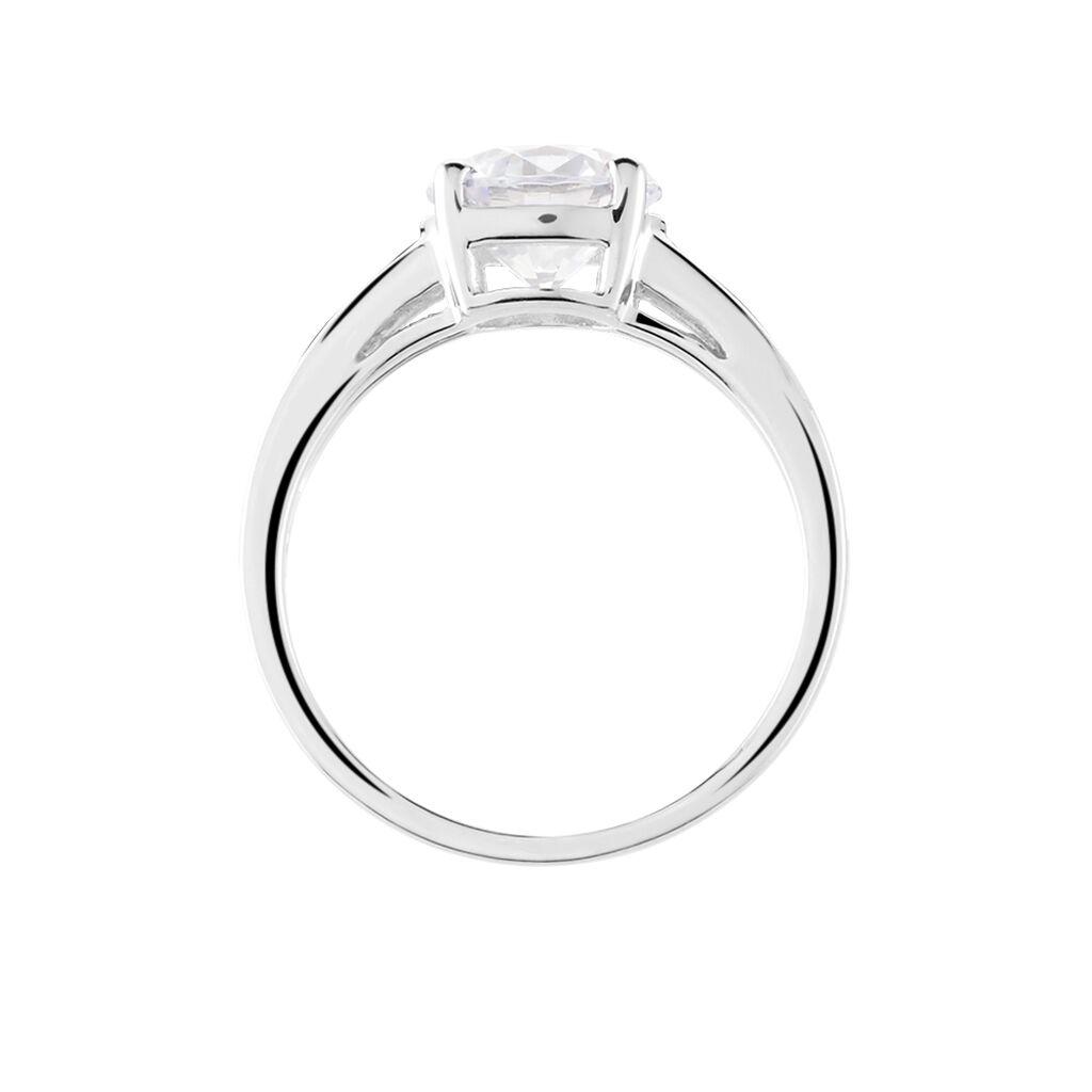 Bague Tatjana Or Blanc Oxyde De Zirconium - Bagues solitaires Femme | Histoire d’Or