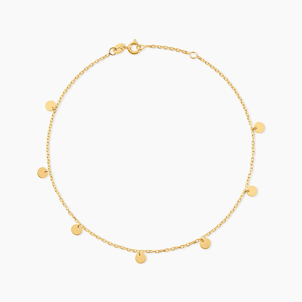 Cha&icirc;ne De Cheville Eleonora Argent Dor&eacute; A L'Or 750/1000 - Cha&icirc;nes de cheville Femme | Histoire d&rsquo;Or